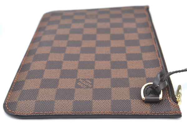Authentic Louis Vuitton Damier Neverfull Pouch Purse Clutch Bag LV K4398