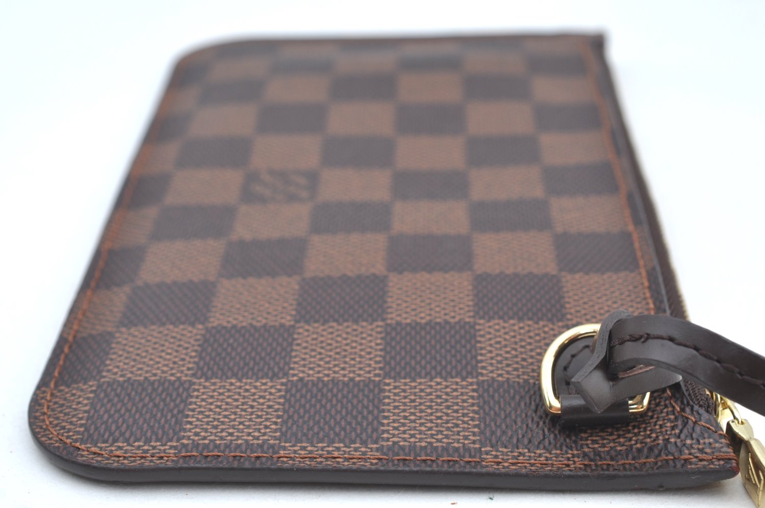 Authentic Louis Vuitton Damier Neverfull Pouch Purse Clutch Bag LV K4399