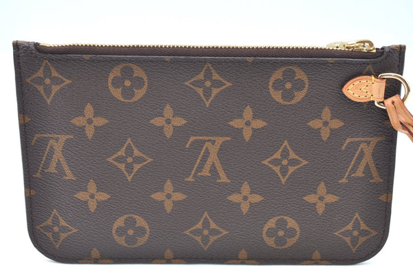 Authentic Louis Vuitton Monogram Neverfull Pouch Purse Clutch Bag Pink LV K4402