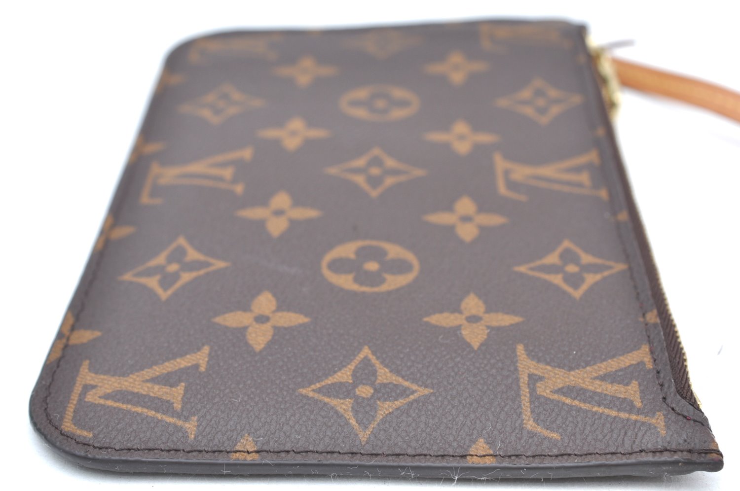 Authentic Louis Vuitton Monogram Neverfull Pouch Purse Clutch Bag Pink LV K4402