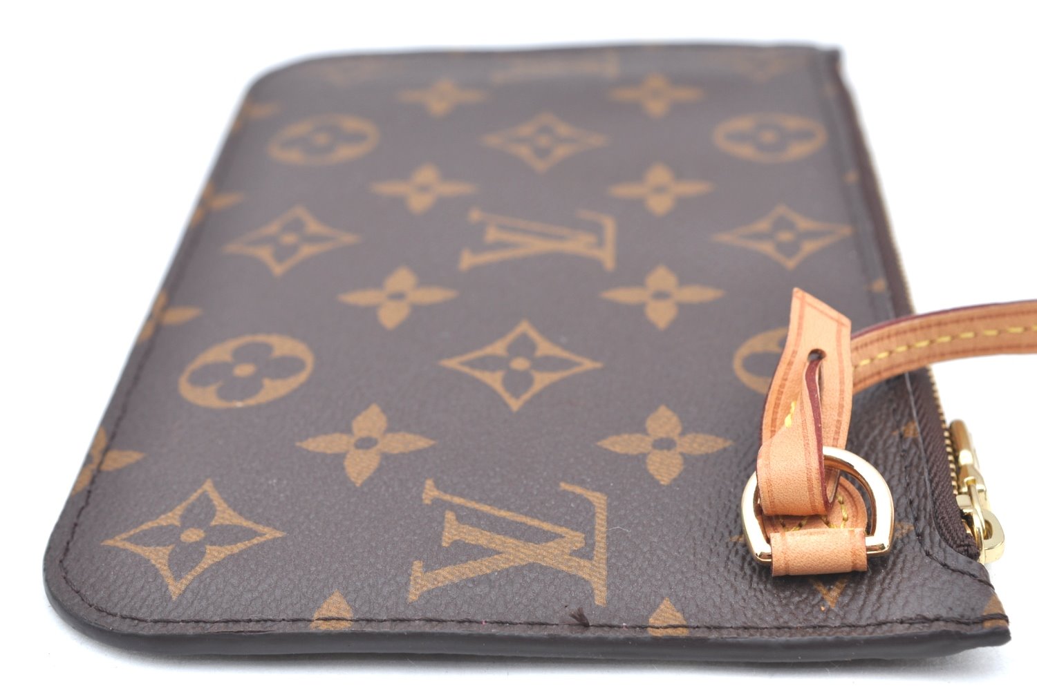 Authentic Louis Vuitton Monogram Neverfull Pouch Purse Clutch Bag Pink LV K4402