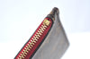 Authentic Louis Vuitton Monogram Neverfull Pouch Purse Clutch Bag Purple K4407