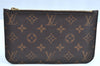 Authentic Louis Vuitton Monogram Neverfull Pouch Purse Clutch Bag LV K4412