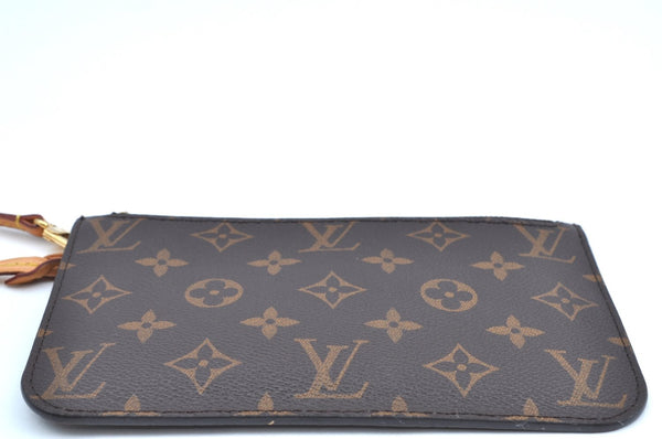 Authentic Louis Vuitton Monogram Neverfull Pouch Purse Clutch Bag LV K4412