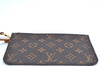 Authentic Louis Vuitton Monogram Neverfull Pouch Purse Clutch Bag Pink LV K4413