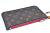 Authentic Louis Vuitton Monogram Neverfull Pouch Purse Clutch Bag Pink LV K4415