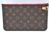 Authentic Louis Vuitton Monogram Neverfull Pouch Purse Clutch Bag Pink LV K4418