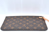 Authentic Louis Vuitton Monogram Neverfull Pouch Purse Clutch Bag Pink LV K4418