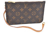 Authentic Louis Vuitton Monogram Neverfull Pouch Purse Clutch Bag LV K4420