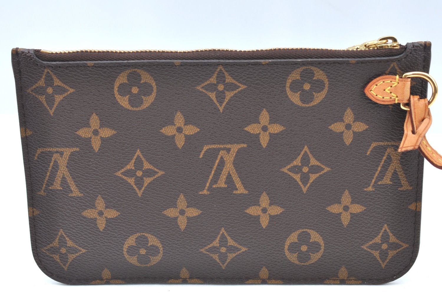 Authentic Louis Vuitton Monogram Neverfull Pouch Purse Clutch Bag LV K4420