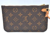 Authentic Louis Vuitton Monogram Neverfull Pouch Purse Clutch Bag LV K4420