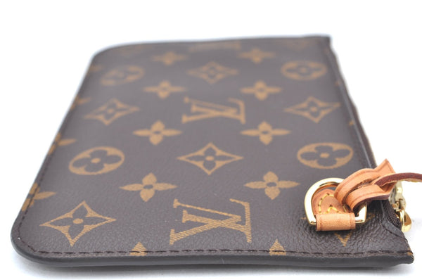 Authentic Louis Vuitton Monogram Neverfull Pouch Purse Clutch Bag LV K4420