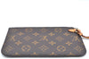 Authentic Louis Vuitton Monogram Neverfull Pouch Purse Clutch Bag LV K4420