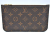 Authentic Louis Vuitton Monogram Neverfull Pouch Purse Clutch Bag LV K4423