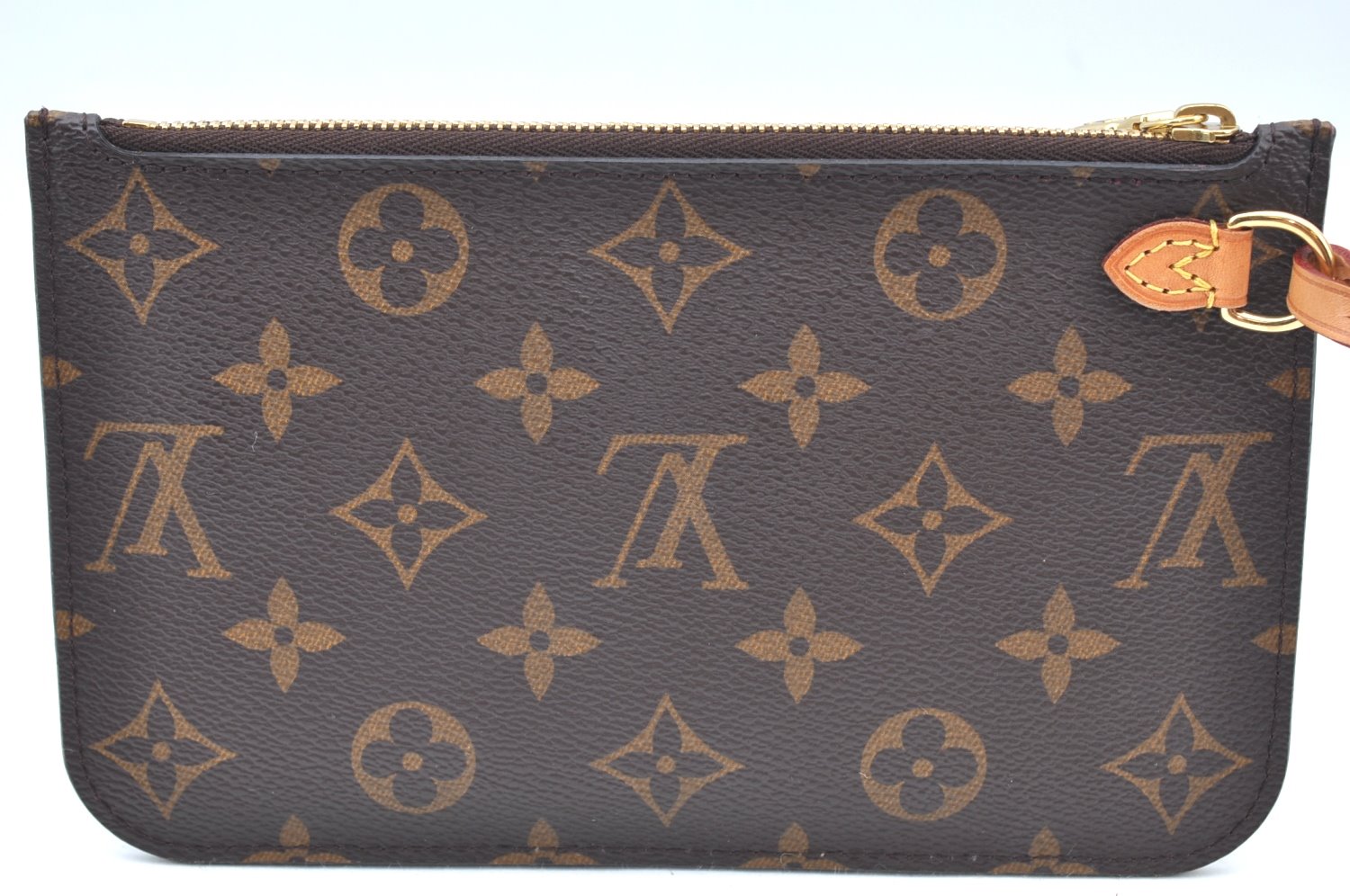 Authentic Louis Vuitton Monogram Neverfull Pouch Purse Clutch Bag LV K4423