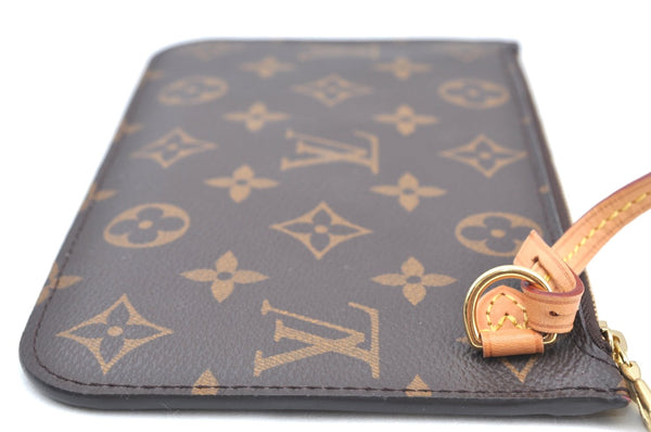 Authentic Louis Vuitton Monogram Neverfull Pouch Purse Clutch Bag LV K4423