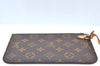 Authentic Louis Vuitton Monogram Neverfull Pouch Purse Clutch Bag LV K4427