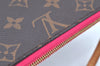 Authentic Louis Vuitton Monogram Neverfull Pouch Purse Clutch Bag Pink LV K4430