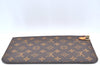 Authentic Louis Vuitton Monogram Neverfull Pouch Purse Clutch Bag Red LV K4432