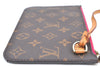 Authentic Louis Vuitton Monogram Neverfull Pouch Purse Clutch Bag Pink LV K4433