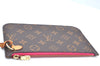 Authentic Louis Vuitton Monogram Neverfull Pouch Purse Clutch Bag Pink LV K4433