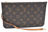 Authentic Louis Vuitton Monogram Neverfull Pouch Purse Clutch Bag LV K4434