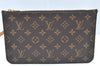 Authentic Louis Vuitton Monogram Neverfull Pouch Purse Clutch Bag LV K4434