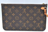 Authentic Louis Vuitton Monogram Neverfull Pouch Purse Clutch Bag LV K4434