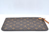 Authentic Louis Vuitton Monogram Neverfull Pouch Purse Clutch Bag LV K4434