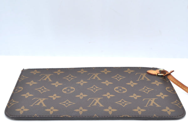 Authentic Louis Vuitton Monogram Neverfull Pouch Purse Clutch Bag LV K4434