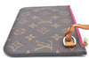 Authentic Louis Vuitton Monogram Neverfull Pouch Purse Clutch Bag Pink LV K4435