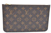 Authentic Louis Vuitton Monogram Neverfull Pouch Purse Clutch Bag LV K4436