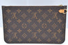 Authentic Louis Vuitton Monogram Neverfull Pouch Purse Clutch Bag LV K4436