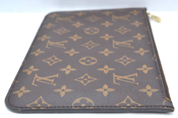 Authentic Louis Vuitton Monogram Neverfull Pouch Purse Clutch Bag LV K4436