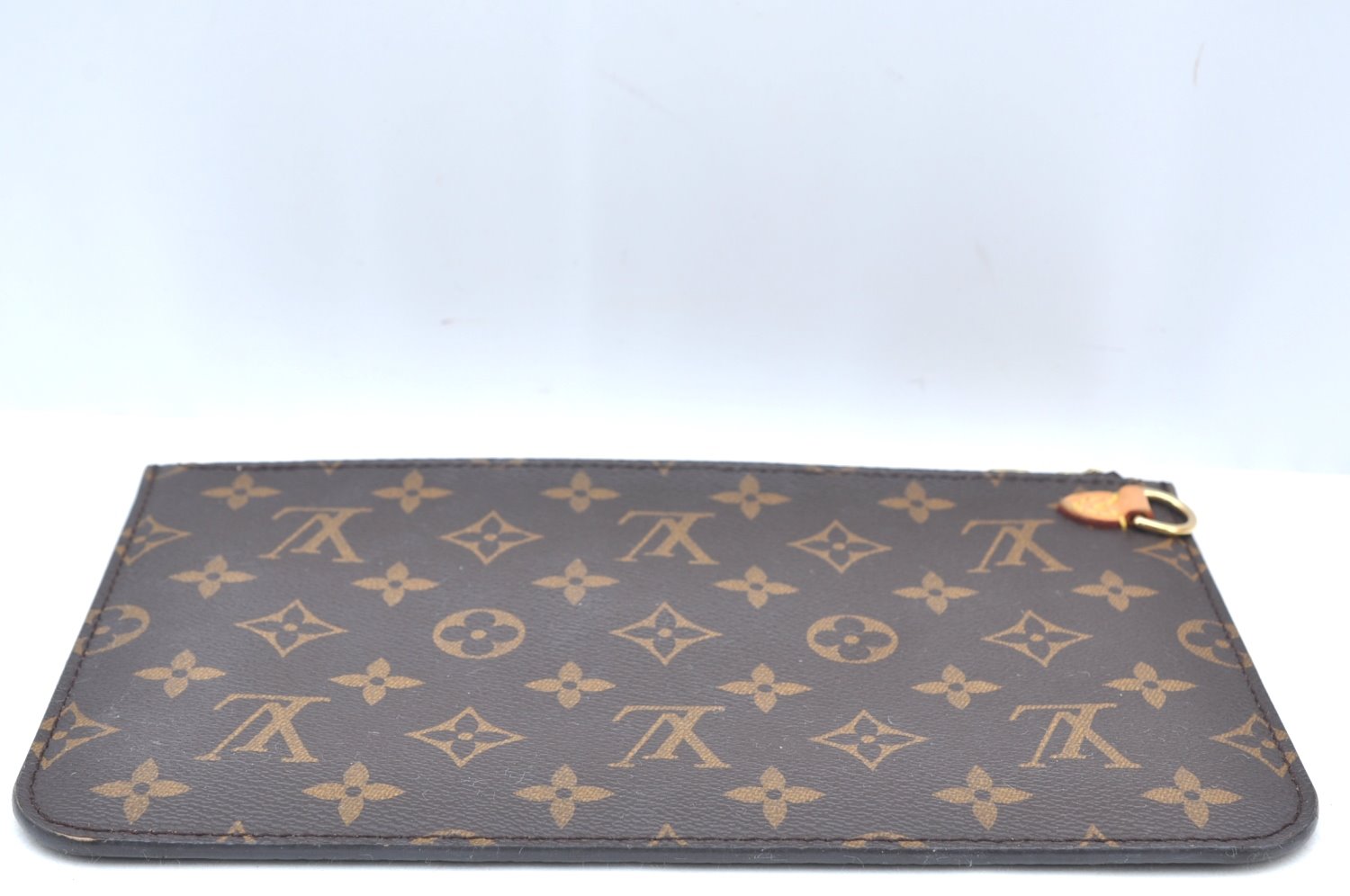 Authentic Louis Vuitton Monogram Neverfull Pouch Purse Clutch Bag LV K4436