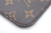 Authentic Louis Vuitton Monogram Neverfull Pouch Purse Clutch Bag LV K4436