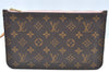 Authentic Louis Vuitton Monogram Neverfull Pouch Purse Clutch Bag Pink LV K4437