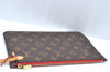 Authentic Louis Vuitton Monogram Neverfull Pouch Purse Clutch Bag Red LV K4438