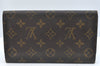 Authentic Louis Vuitton Monogram Porte Tresor International M61215 Wallet K4445