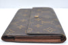 Authentic Louis Vuitton Monogram Porte Tresor International M61215 Wallet K4445