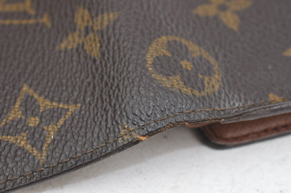 Authentic Louis Vuitton Monogram Porte Tresor International M61215 Wallet K4445