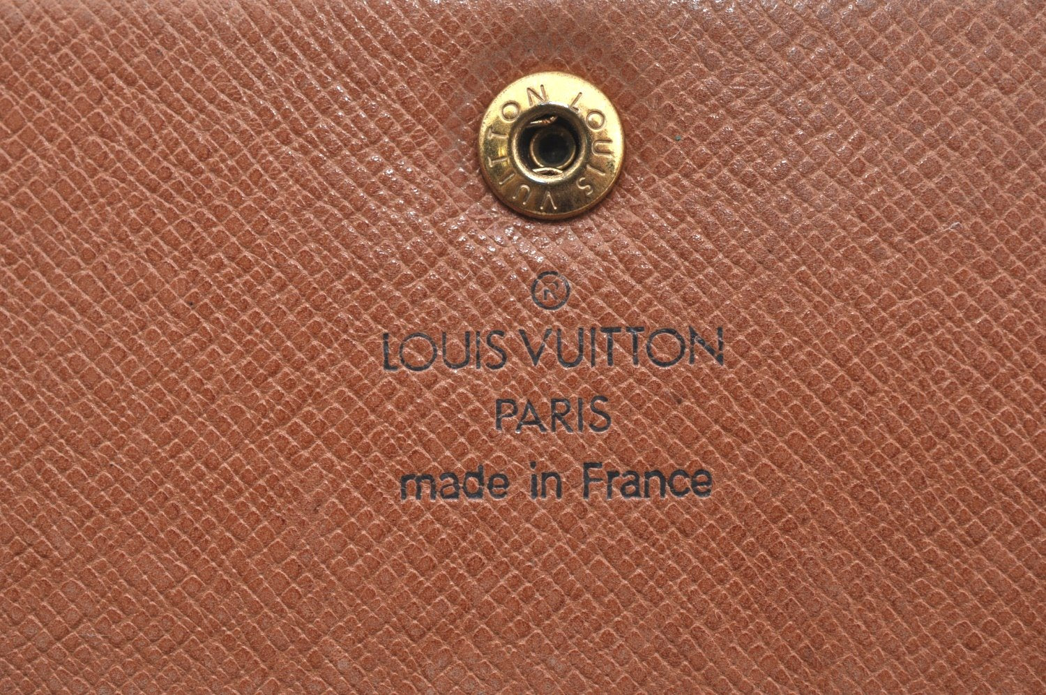 Authentic Louis Vuitton Monogram Porte Tresor International M61215 Wallet K4445