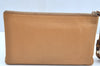 Authentic GUCCI Bamboo Tassel Clutch Bag Pouch Purse Leather 376854 Beige K4450