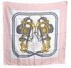 Authentic HERMES Carre 90 Scarf "BRIDES de GALA par" Silk Pink K4451