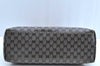 Authentic GUCCI Sherry Line GG Crystal Tote Bag PVC Leather 155524 Navy K4452