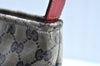 Authentic GUCCI Sherry Line GG Crystal Tote Bag PVC Leather 155524 Navy K4452