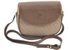 Authentic GUCCI Shoulder Cross Body Bag Purse Canvas Leather Beige Brown K4455
