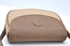 Authentic GUCCI Shoulder Cross Body Bag Purse Canvas Leather Beige Brown K4455