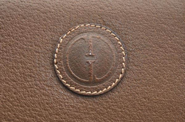 Authentic GUCCI Shoulder Cross Body Bag Purse Canvas Leather Beige Brown K4455