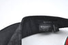 Authentic GUCCI Web Sherry Line Sun Visor GG Canvas Leather Size S Black K4458